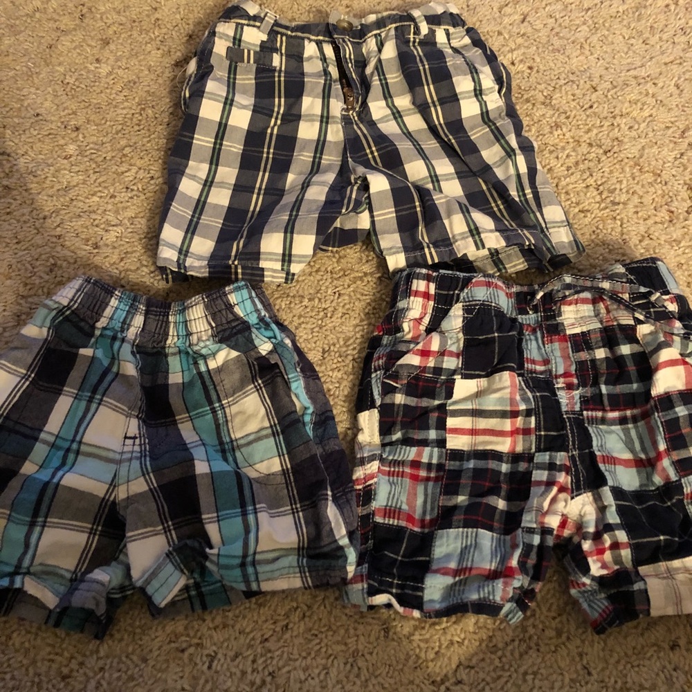Plaid shorts 18 month boy